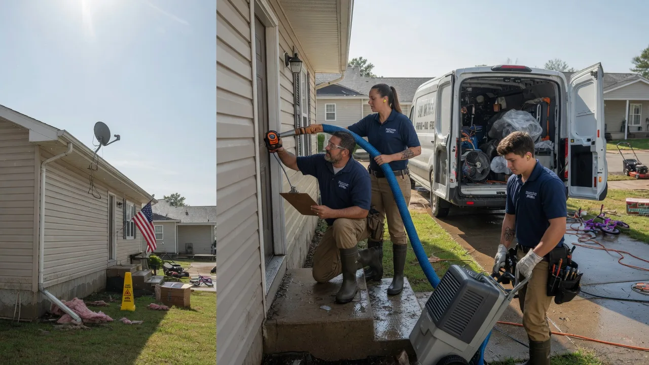 Ceiling Water Damage Restoration in Rogers, AR near me